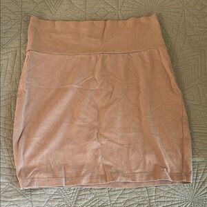 Charlotte Russe Orange Mini Pencil Skirt Casual